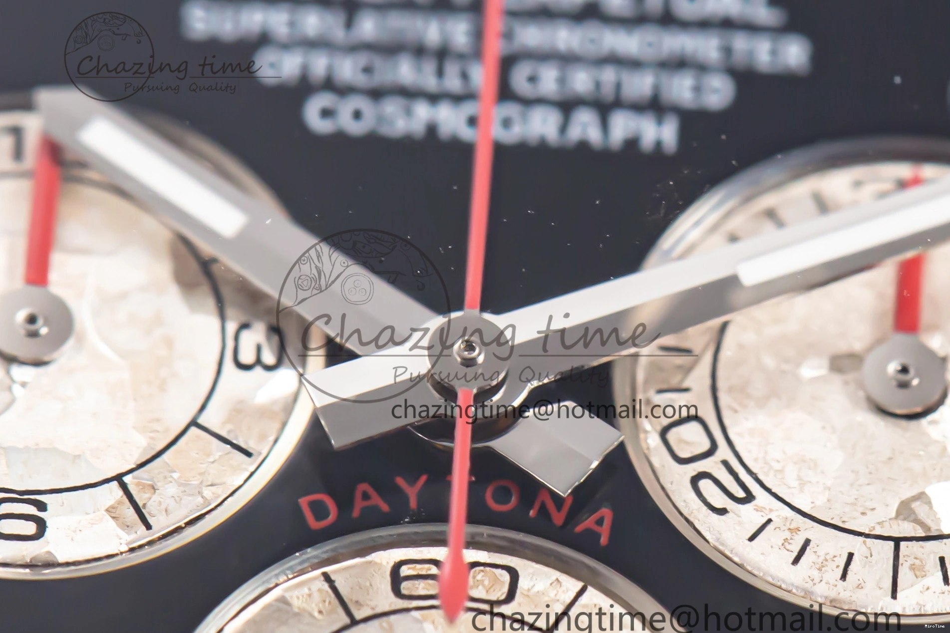 MiroTime 1226 Sleek Custom Daytona 116520 RBOW Rainbow Clean Best Edition Black Dial on SS Bracelet SA 1730